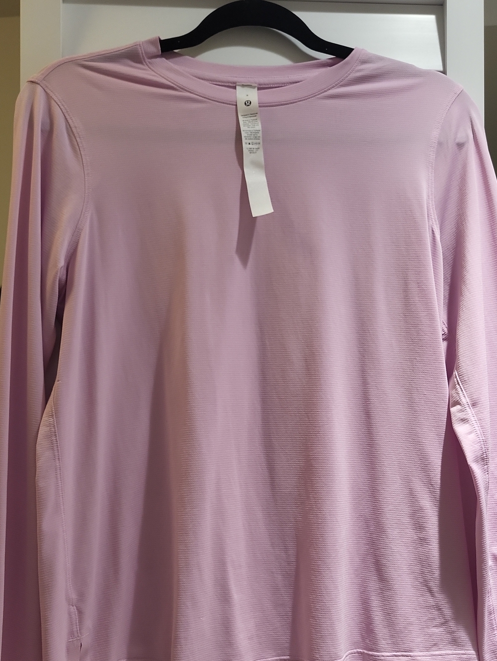 Light Pink LULULEMON Long-Sleeve Women’s Performance Top
